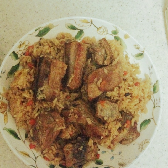 喷香排骨焖饭（爆好吃）