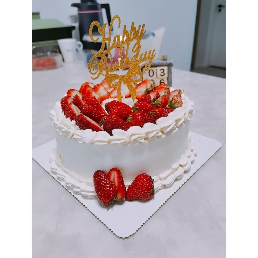 8寸蜜豆戚风蛋糕