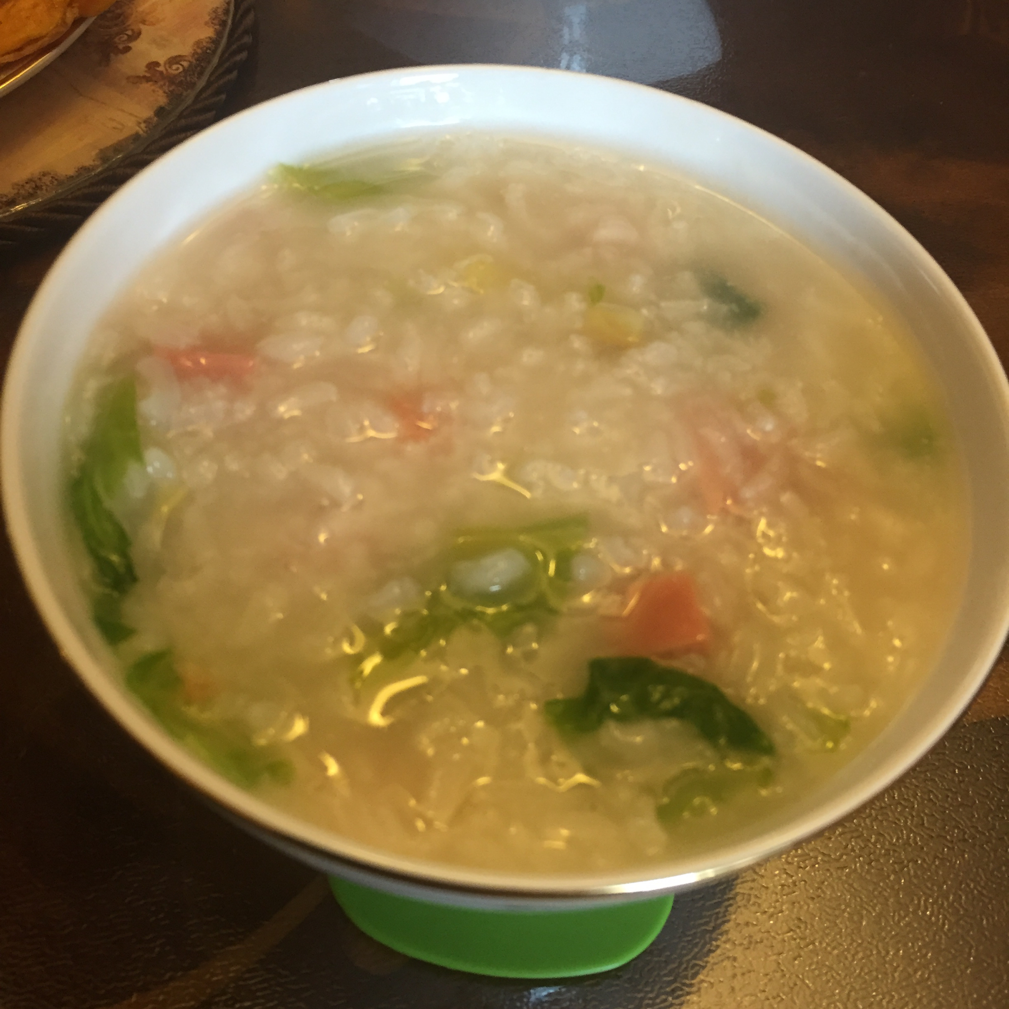 火腿蔬菜粥