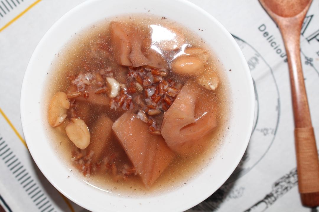 醪糟莲藕花生汤【养生暖饮】