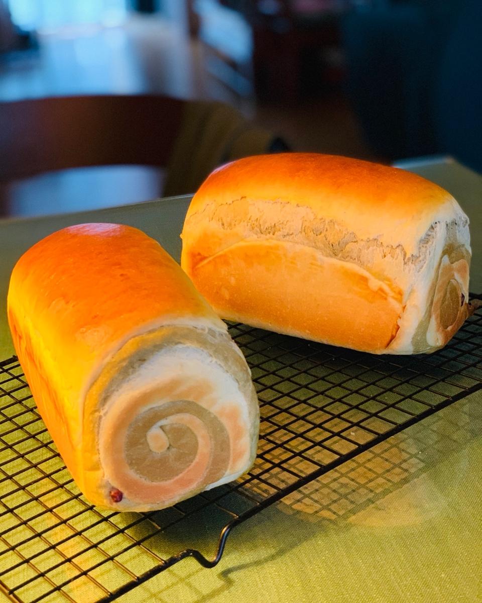 抹茶蜜豆吐司