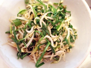 韭菜炒豆芽