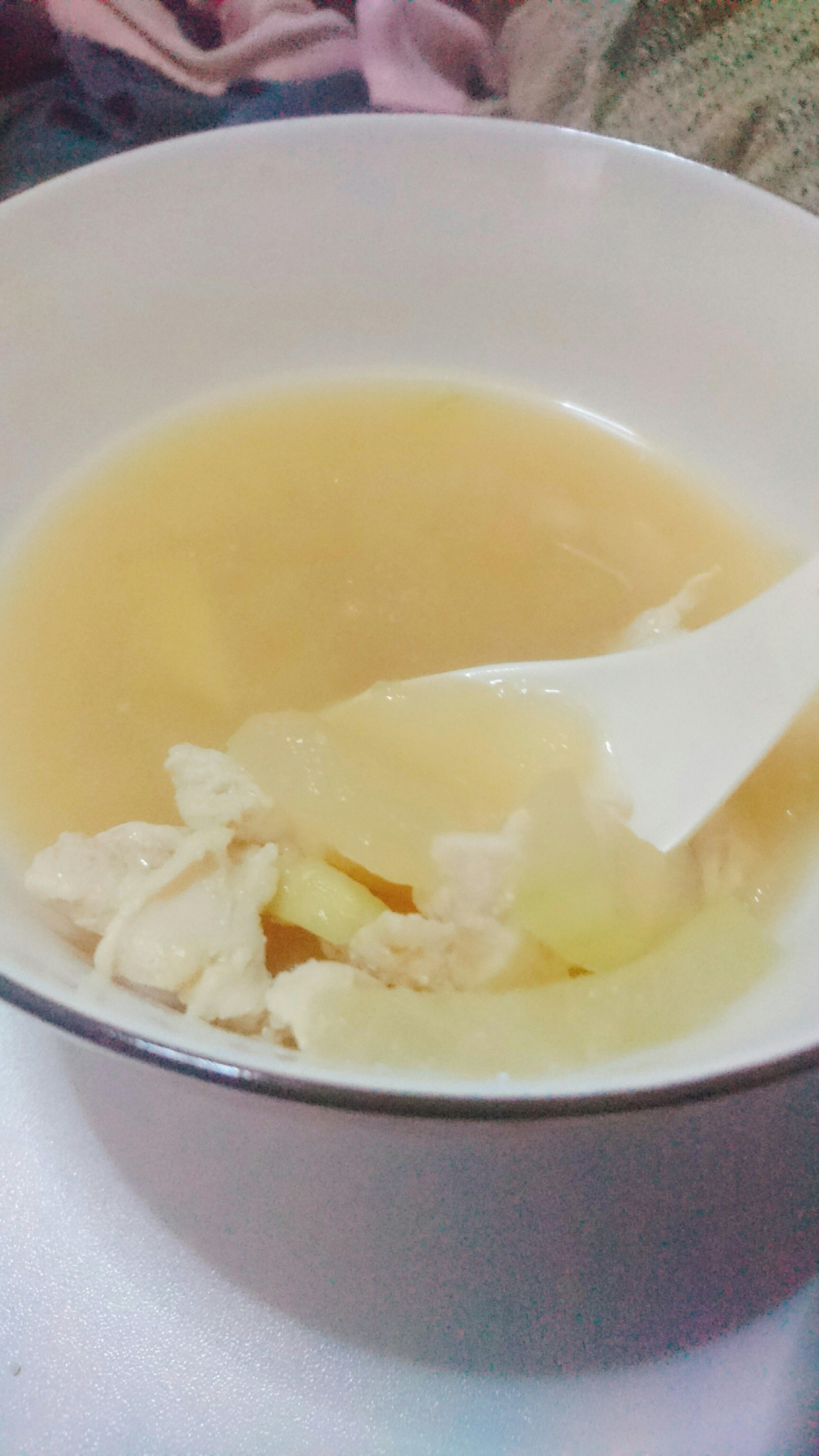 冬瓜鸡片味噌汤的做法