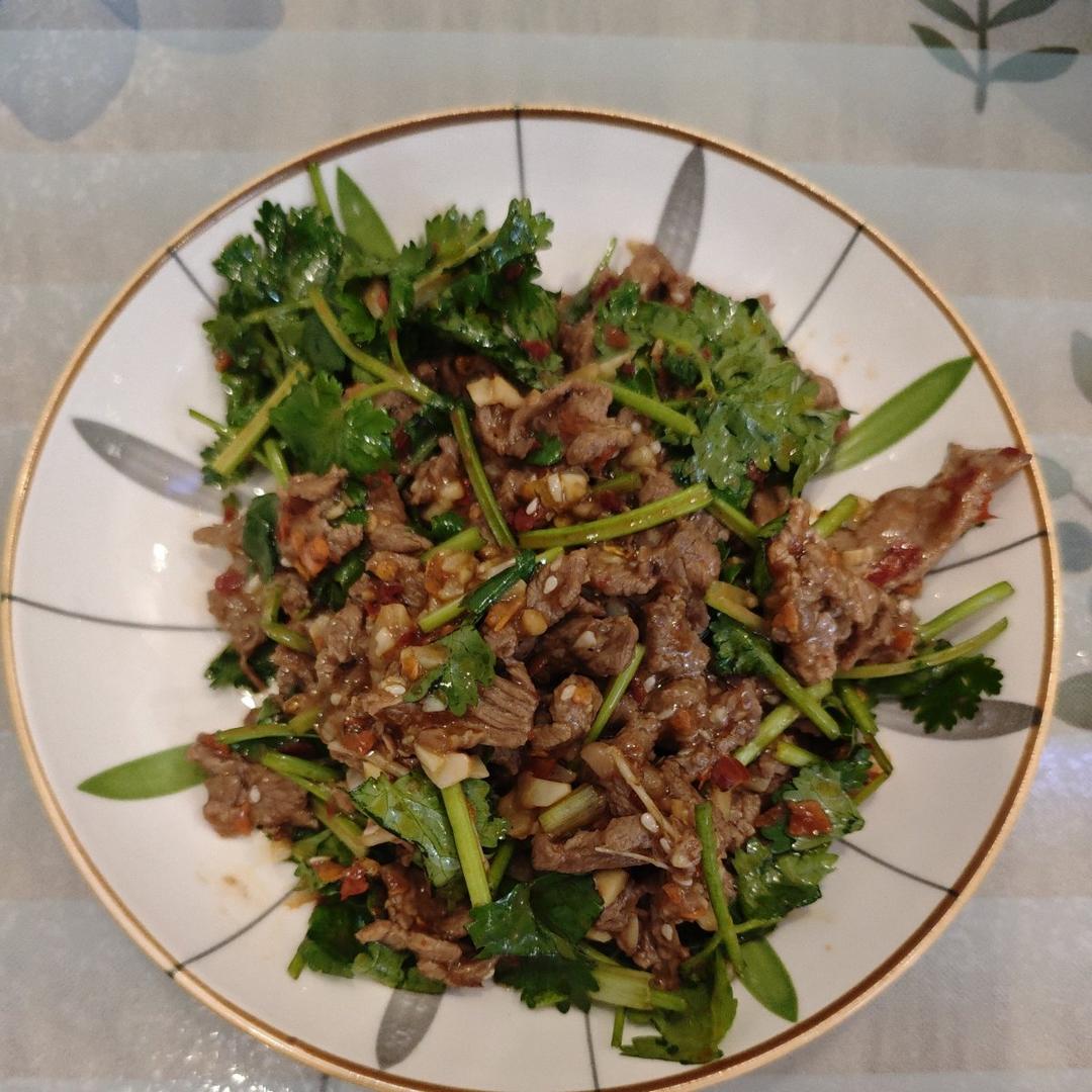 丈母娘吃了都夸的凉拌香菜牛肉
