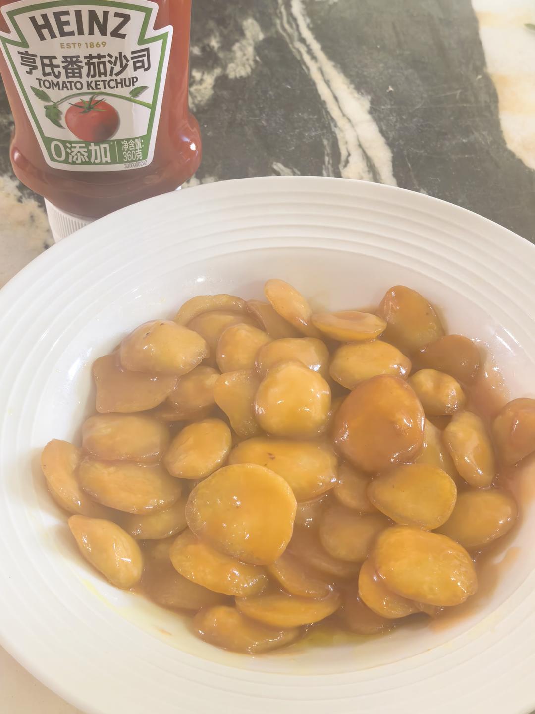 快手亨氏番茄沙司糖醋绿豆饼