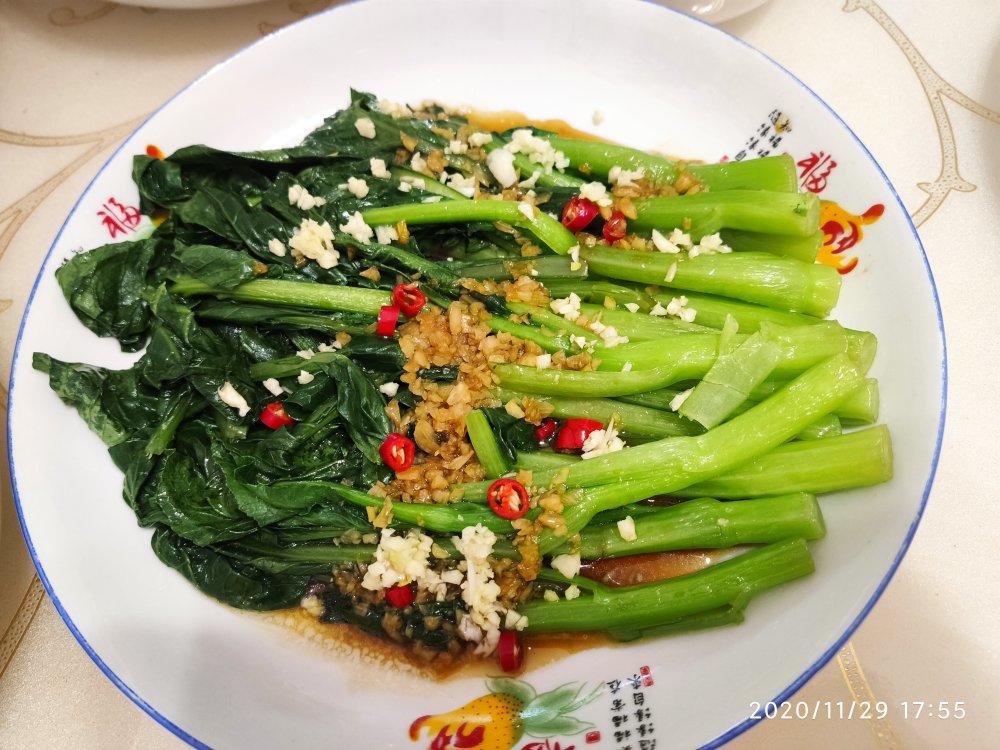 快手菜：白灼菜心