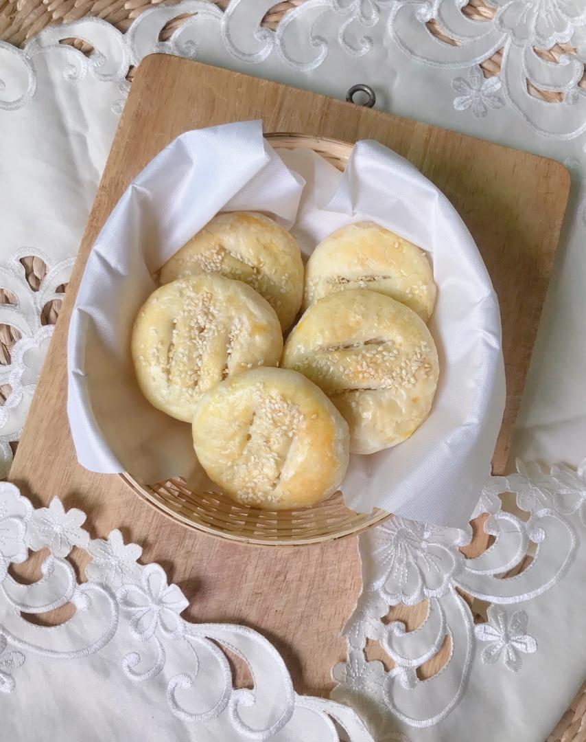 快手奶黄馅老婆饼（玉米油版含视频）