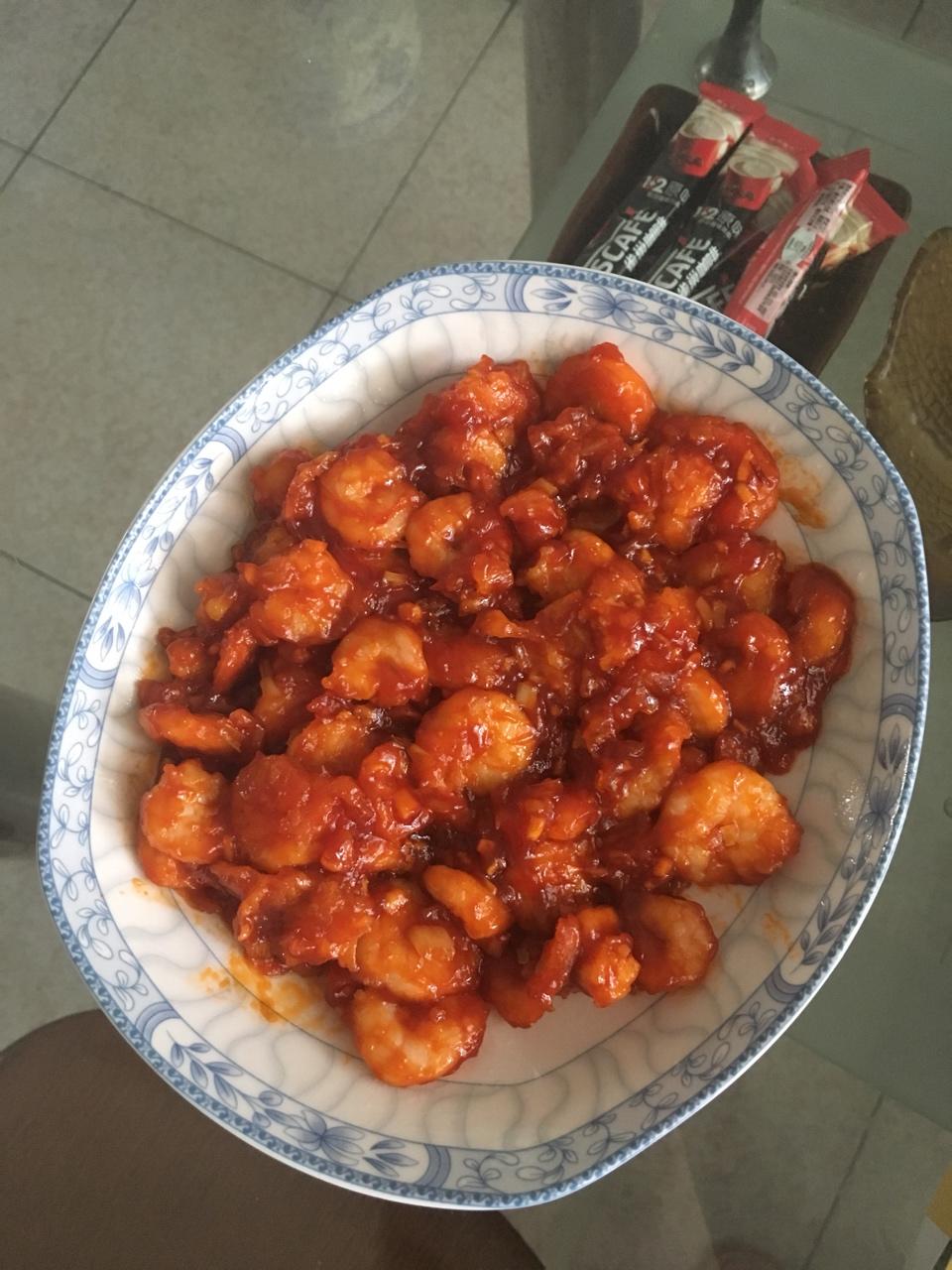 番茄虾球