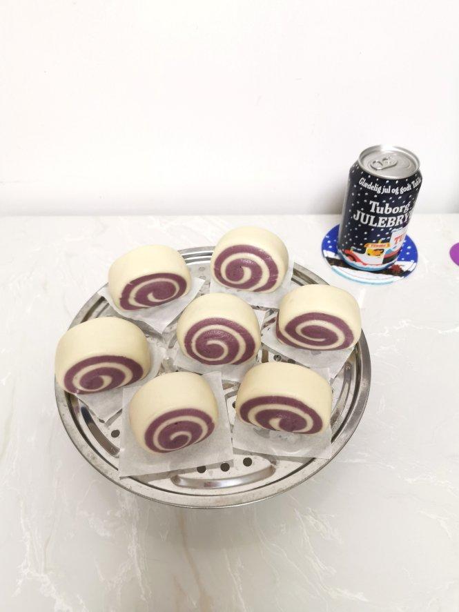 颜值担当：紫薯双色馒头