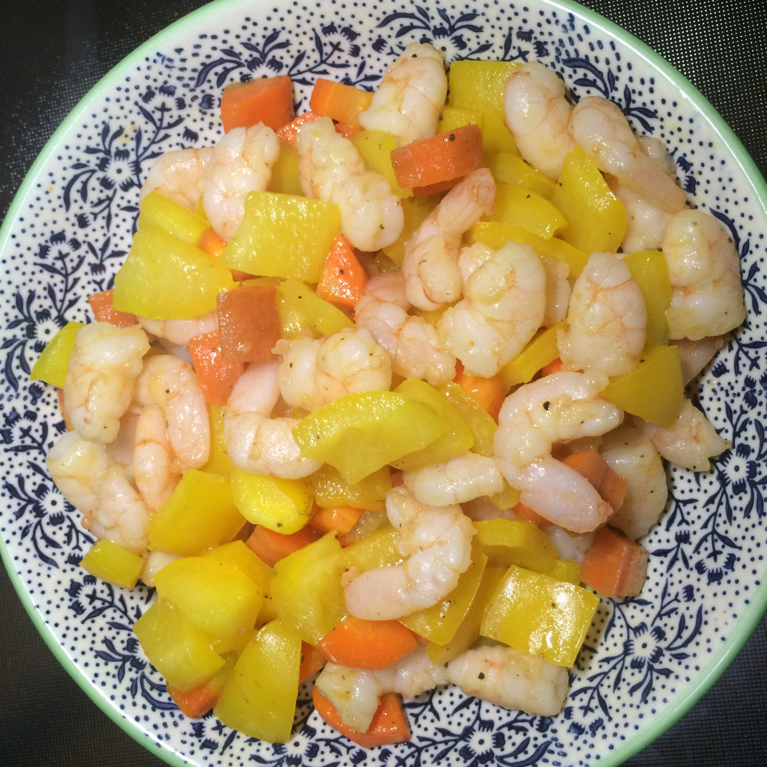 幻枫梦晓做的彩椒炒虾仁