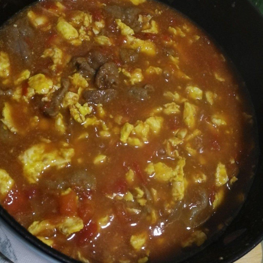 番茄滑蛋牛肉饭