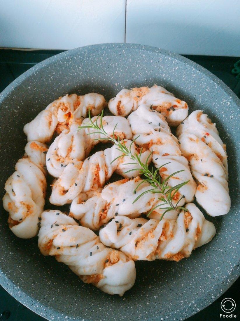 生煎肉松花卷