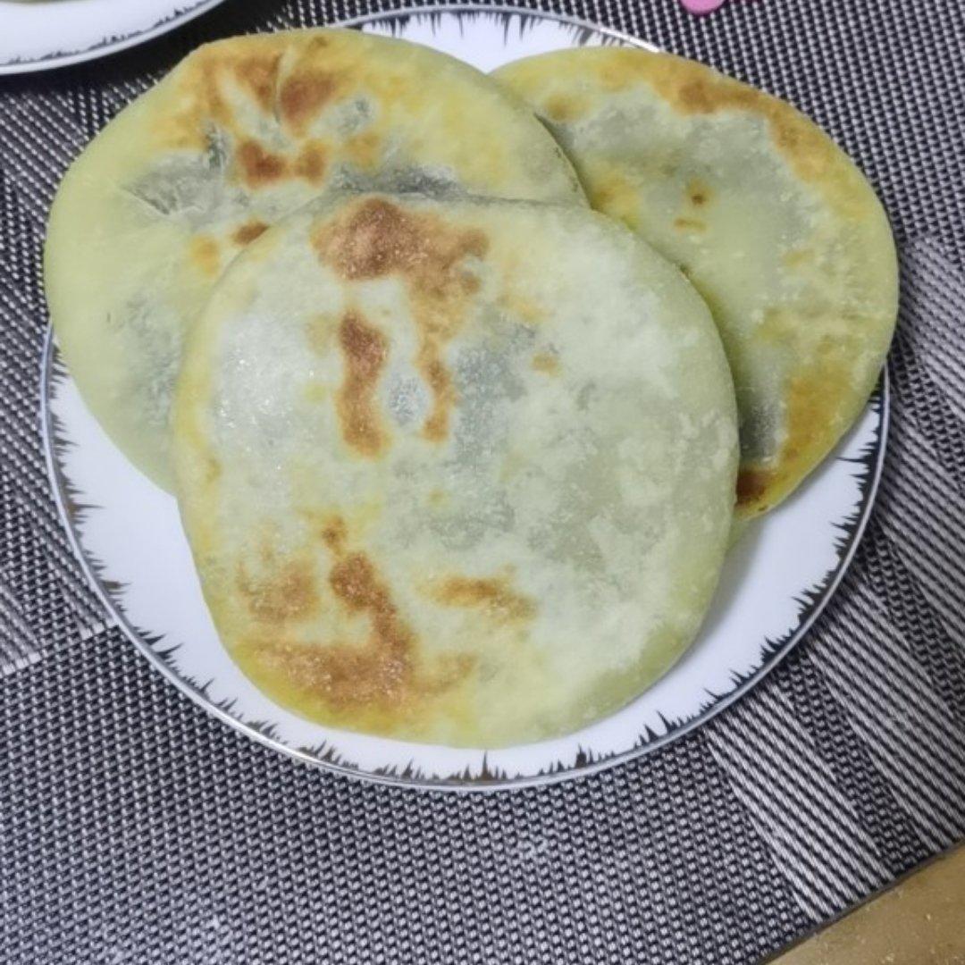 发面糯米豆沙饼