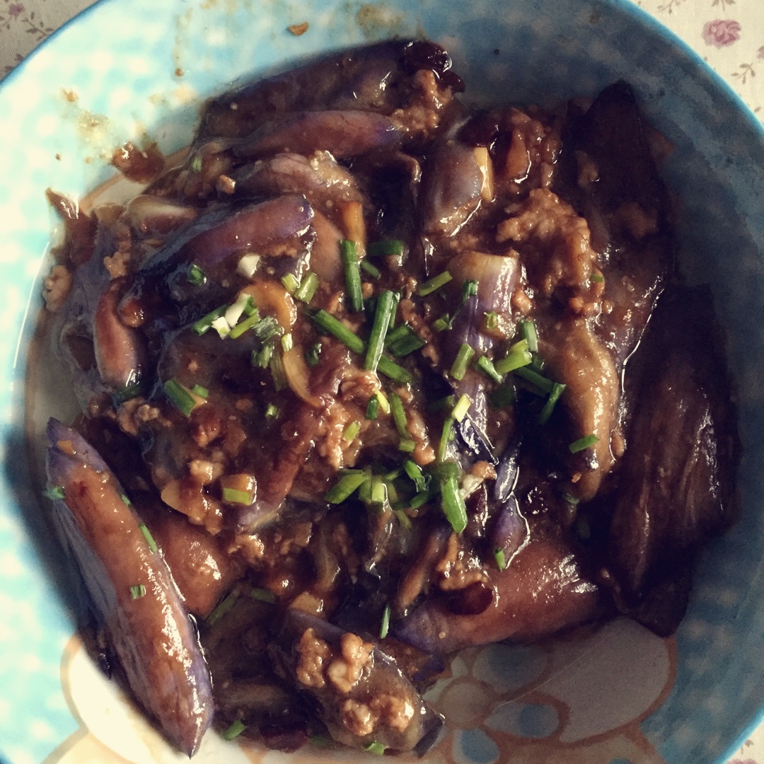 红烧肉沫茄子