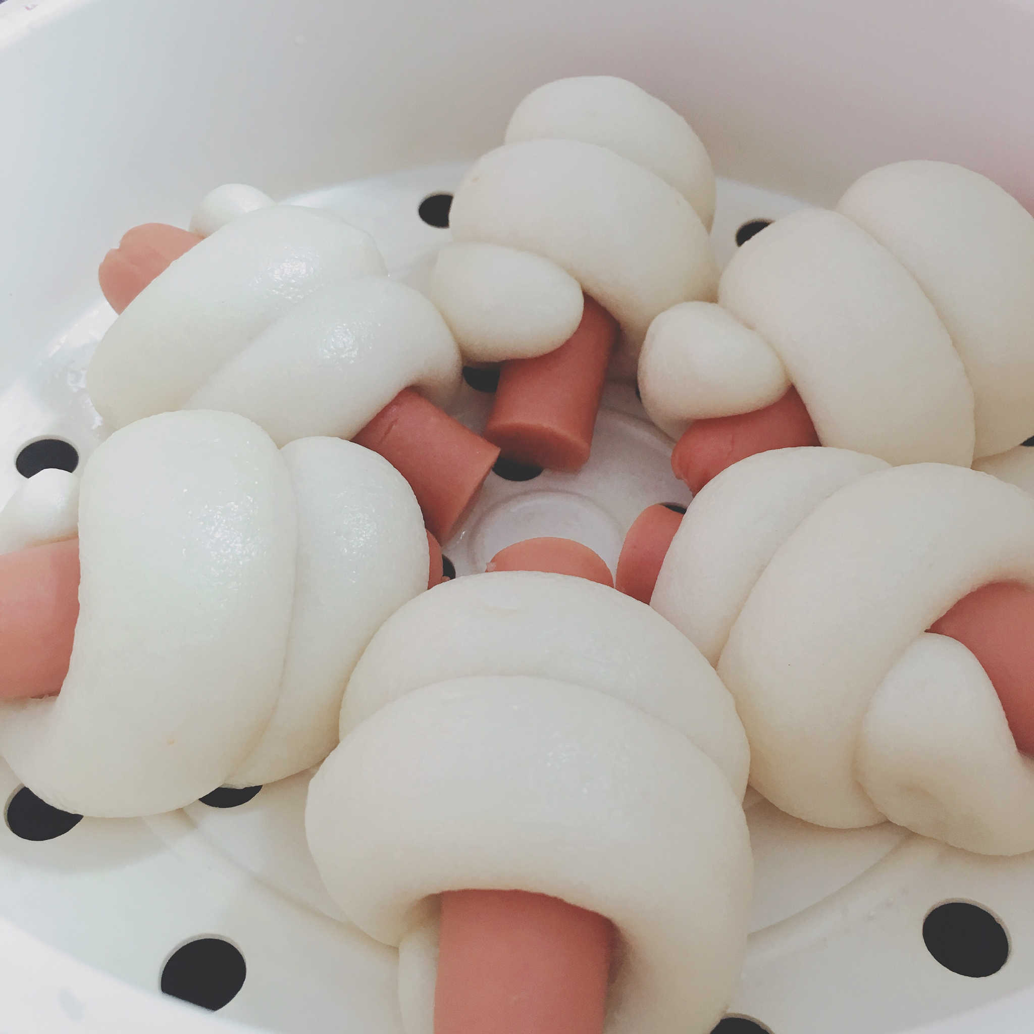 快手火腿卷～一次发酵