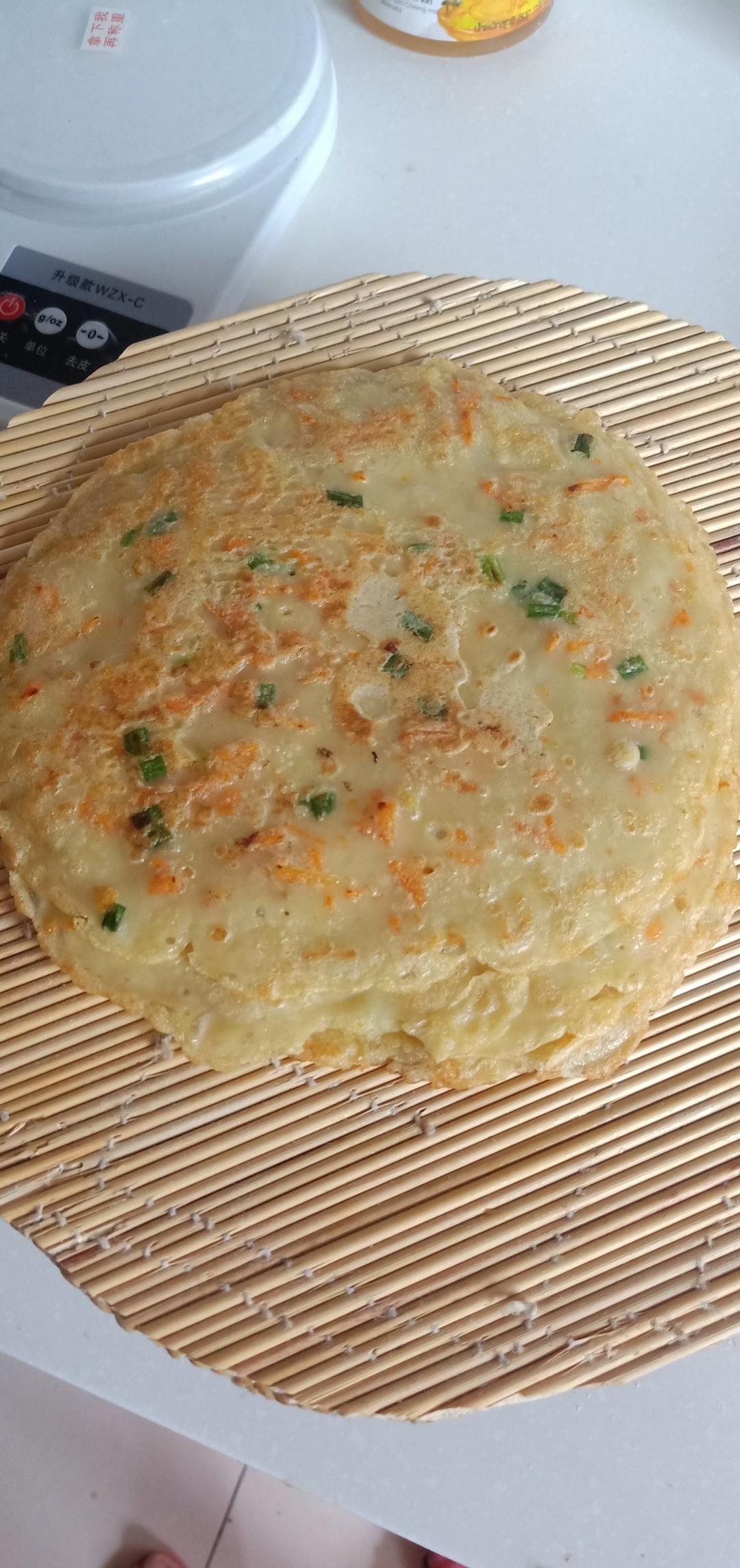 简单快手蔬菜鸡蛋煎饼