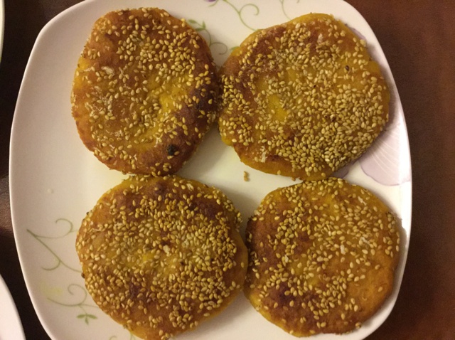 芝麻南瓜饼