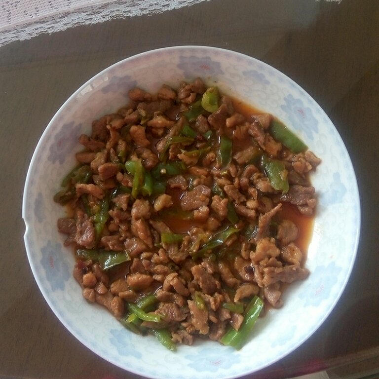 青椒炒肉丝