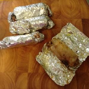 空气炸锅版：咖喱鸡腿卷的做法 步骤6