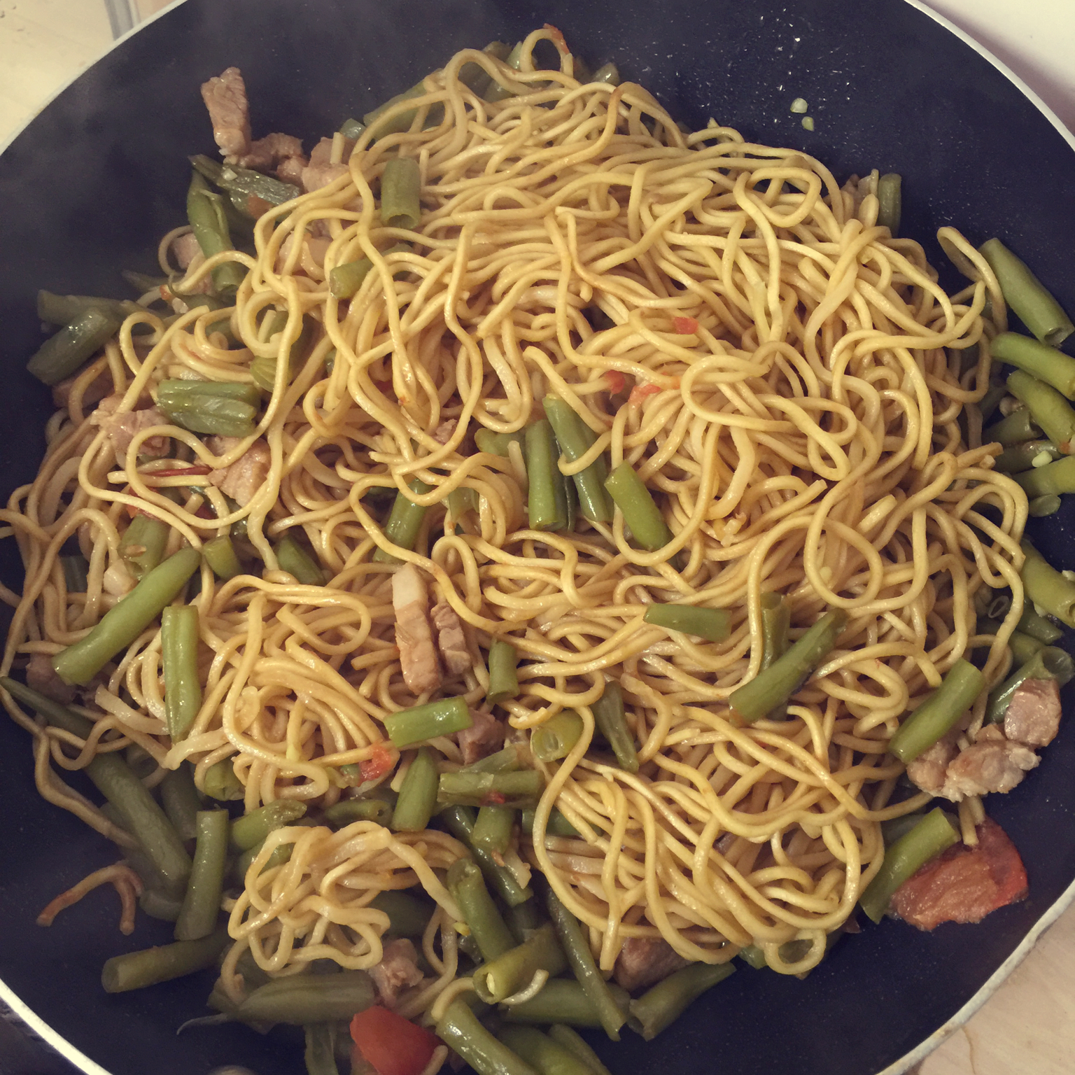 班班要活的洒脱做的山西豆角焖面纯手工版