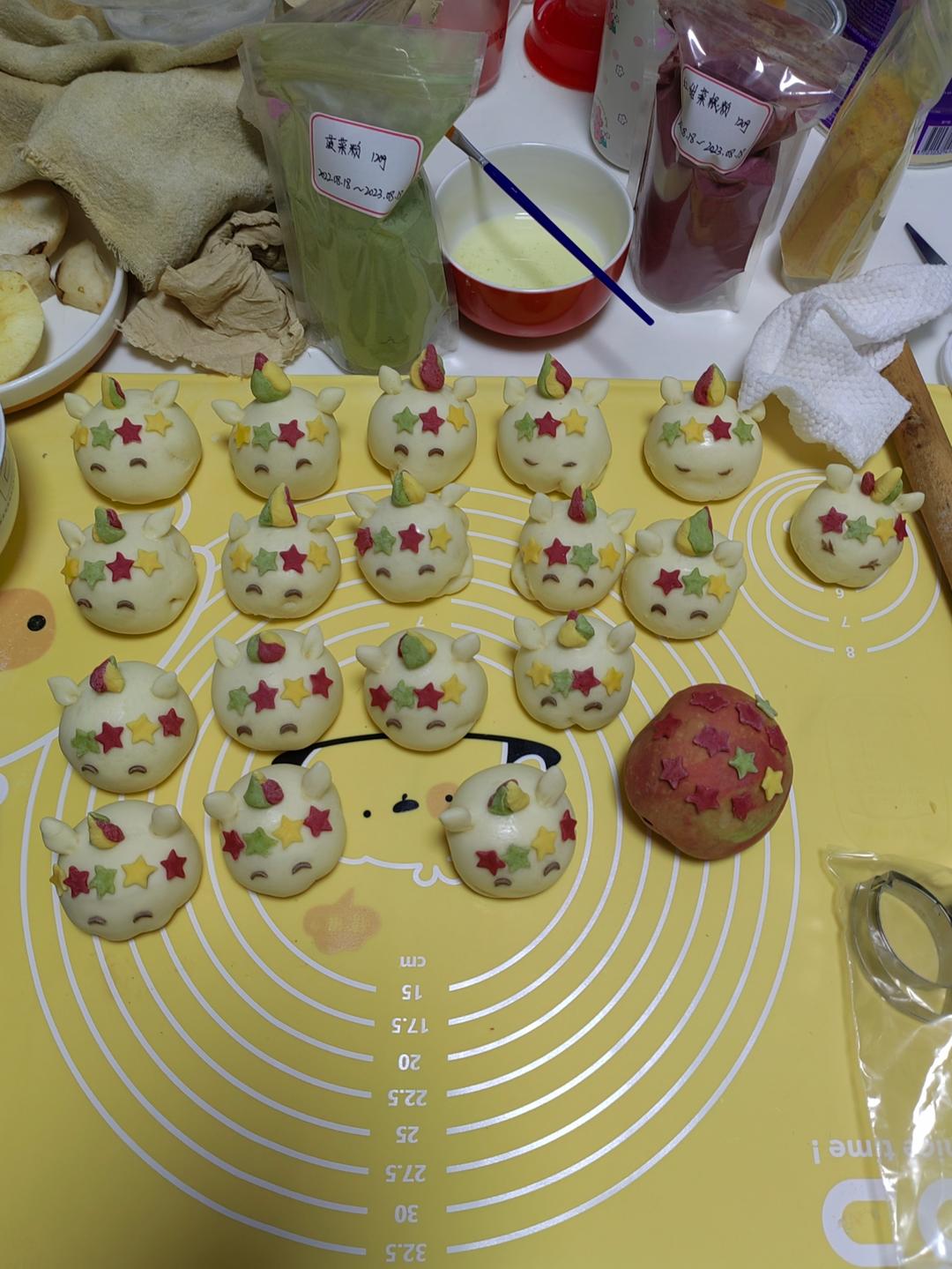 独角兽卡通馒头教程