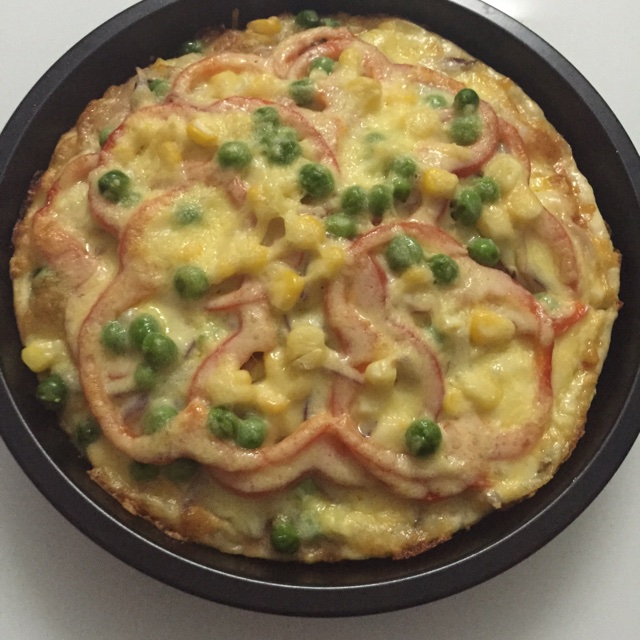 厚底鲜虾培根披萨