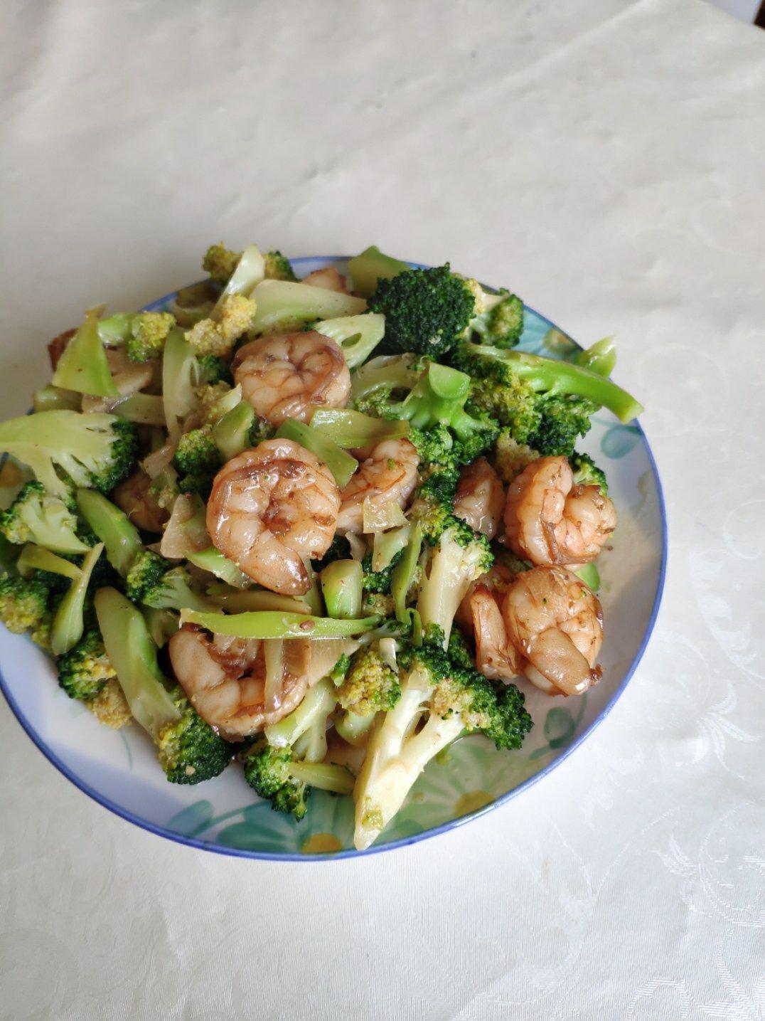 西兰花炒虾仁🍤