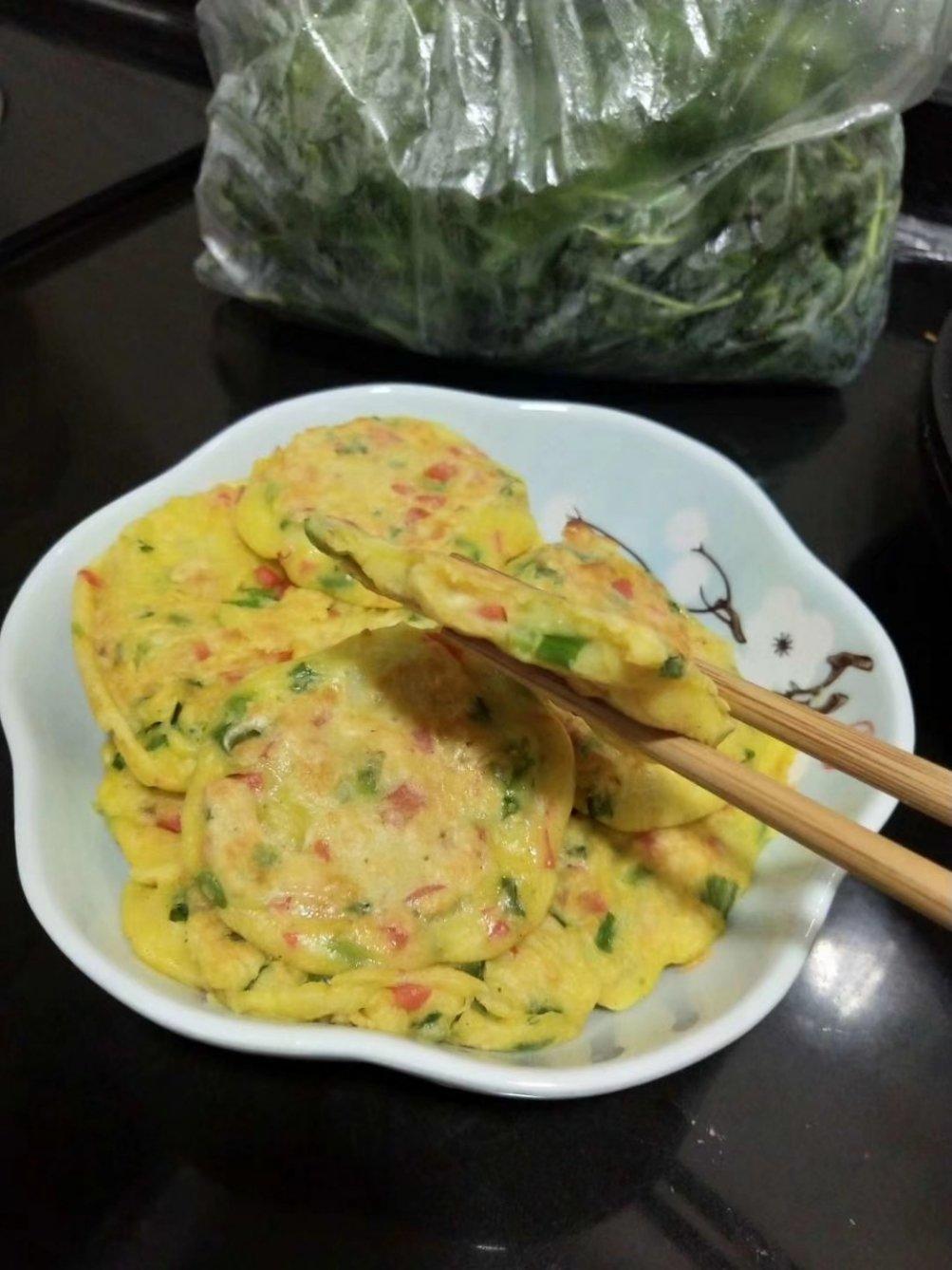 时蔬鸡蛋饼【电饼铛版】