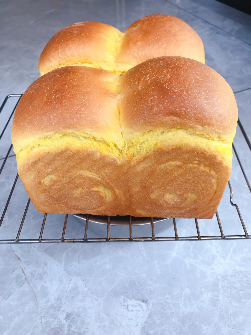 南瓜吐司，奶香南瓜吐司，极致柔软，直接法