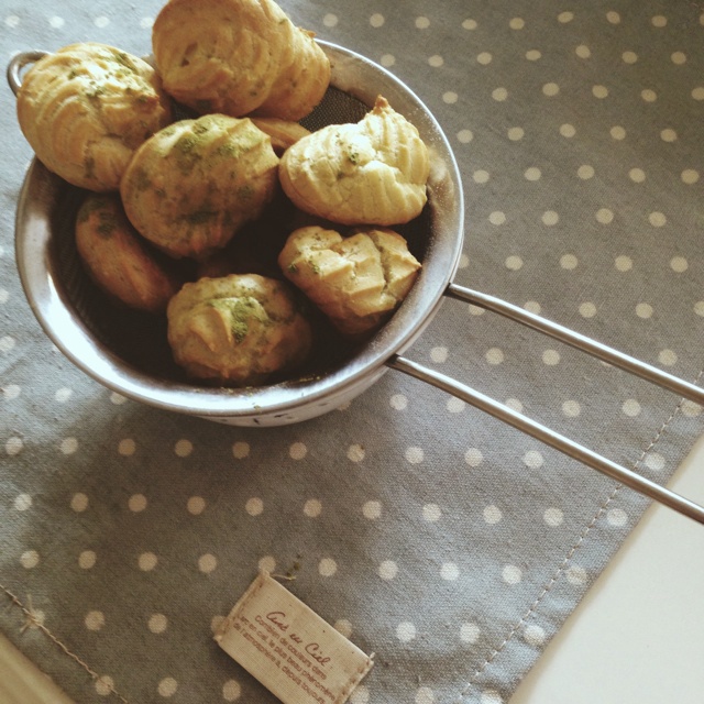 抹茶卡仕达泡芙