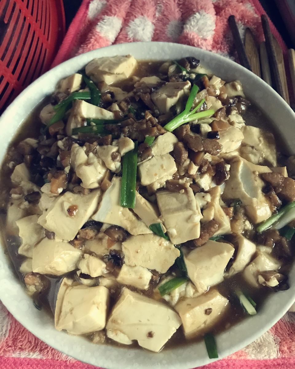 超级下饭的香菇肉沫豆腐
