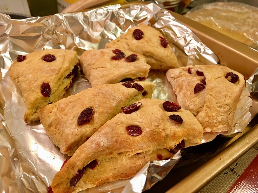 酸奶蔓越莓司康