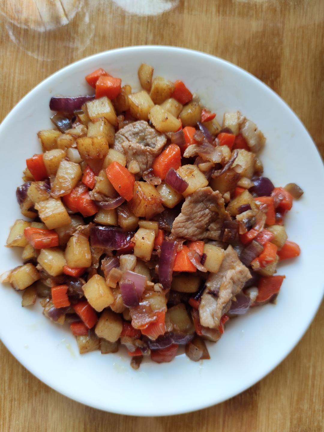 土豆胡萝卜洋葱烧烤版