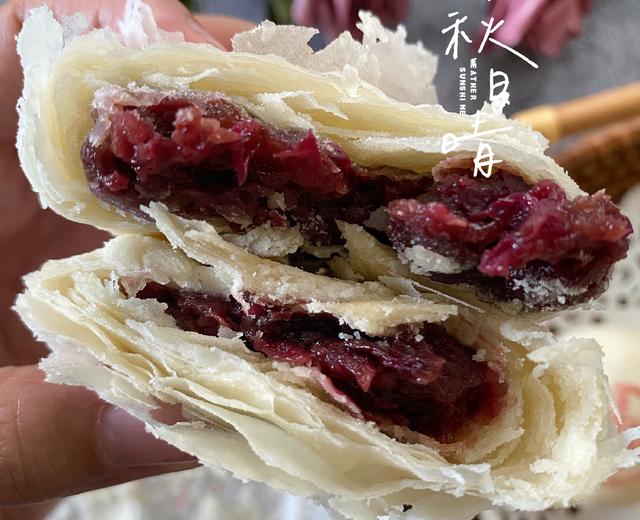 中式酥皮点心第六弹——香气扑鼻0差评的玫瑰鲜花饼，附玫瑰花酱的做法哦～