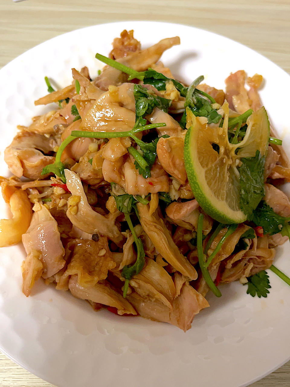 抖音凉拌鸡腿肉