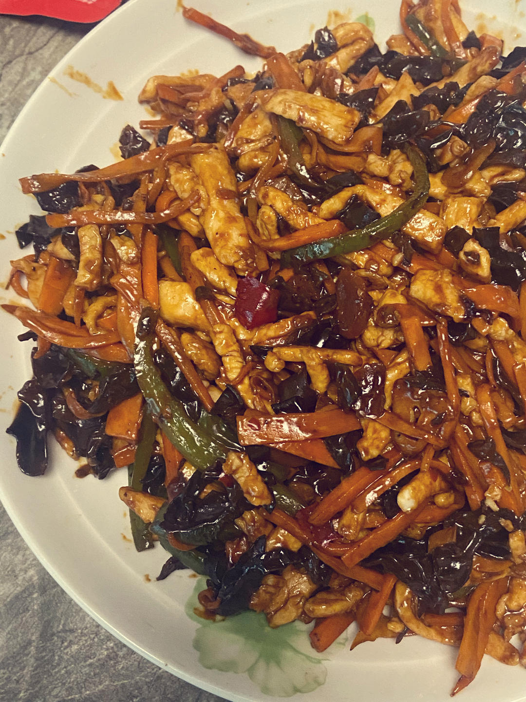 米饭杀手🍚改良版鱼香肉丝🍚不辣版