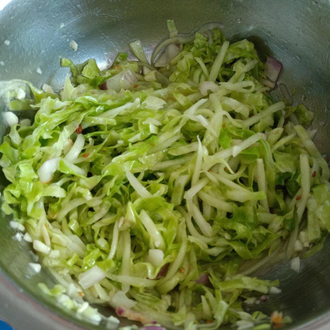 时光荏苒-1做的凉拌圆白菜