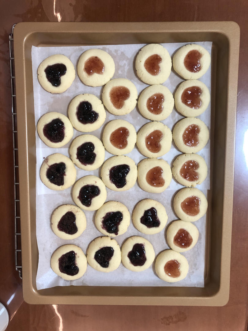 果酱曲奇（果酱奶酥）无比简单到有烤箱就能做！