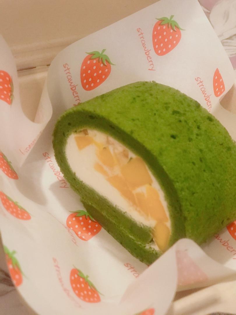 🌀超治愈｜小清新｜抹茶蛋糕卷｜卷不裂｜柔软细腻