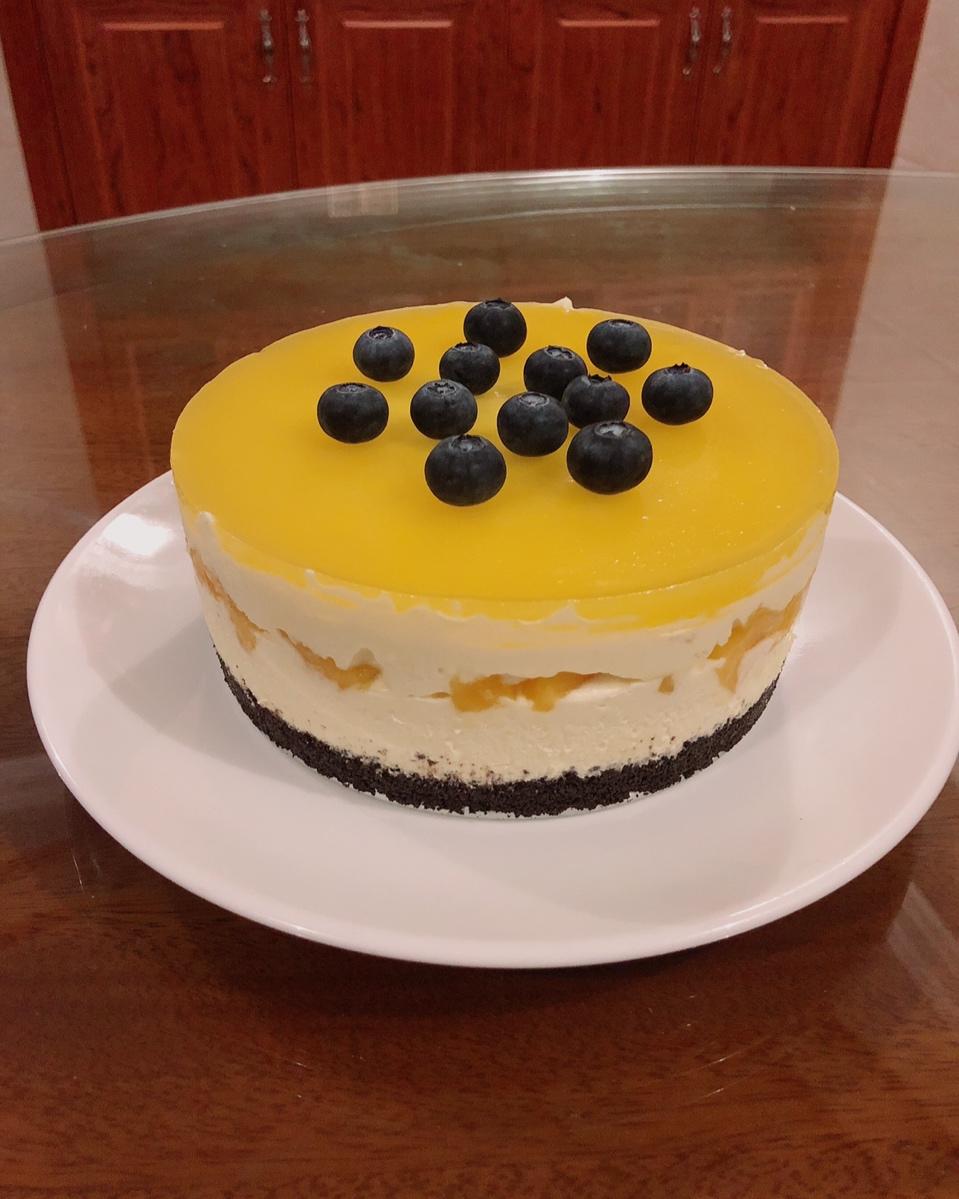 芒果冻芝士蛋糕