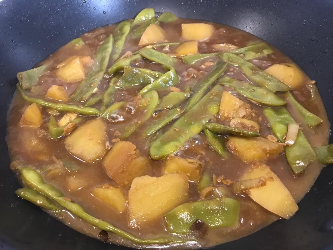 土豆炖豆角