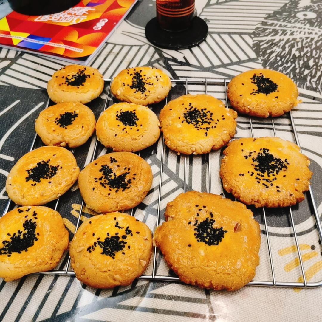 【酥到掉渣的桃酥饼，一次成功！老少皆宜！】