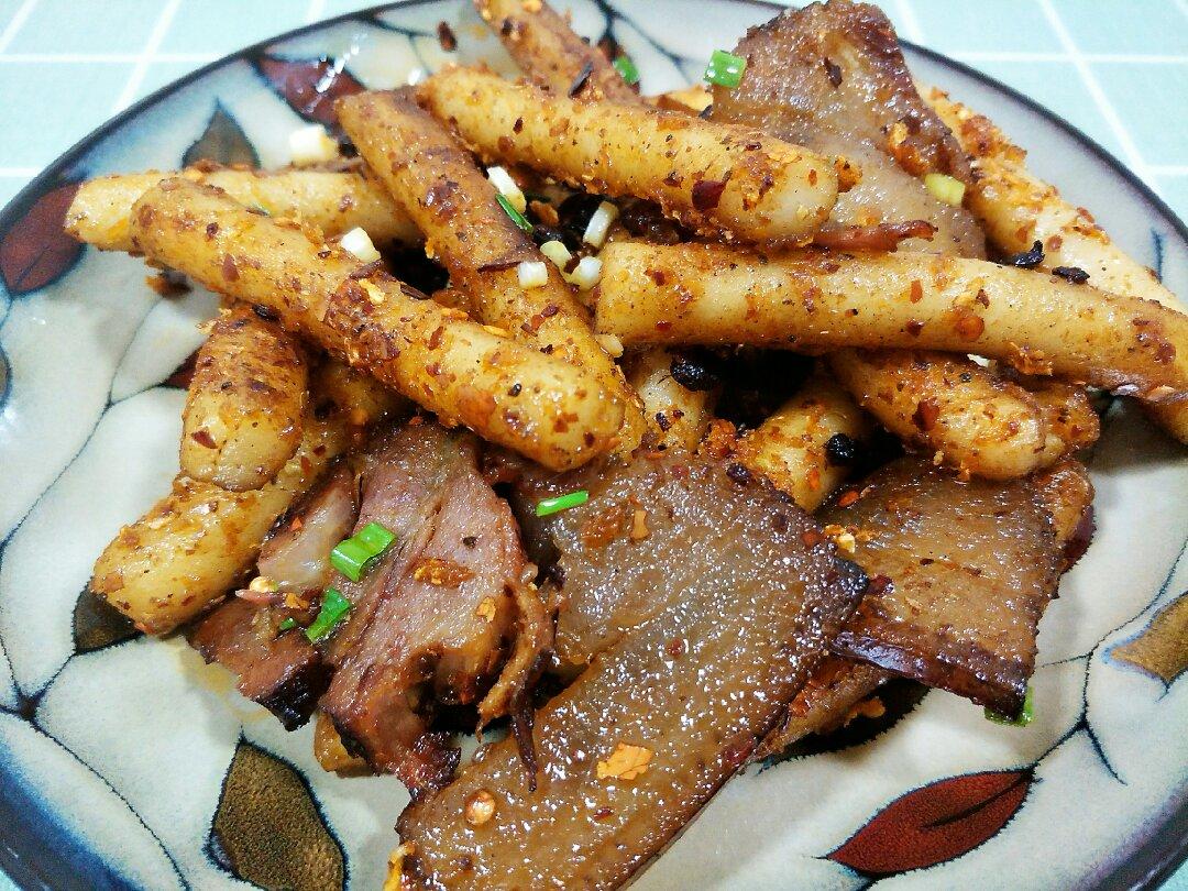 腊肉炒年糕