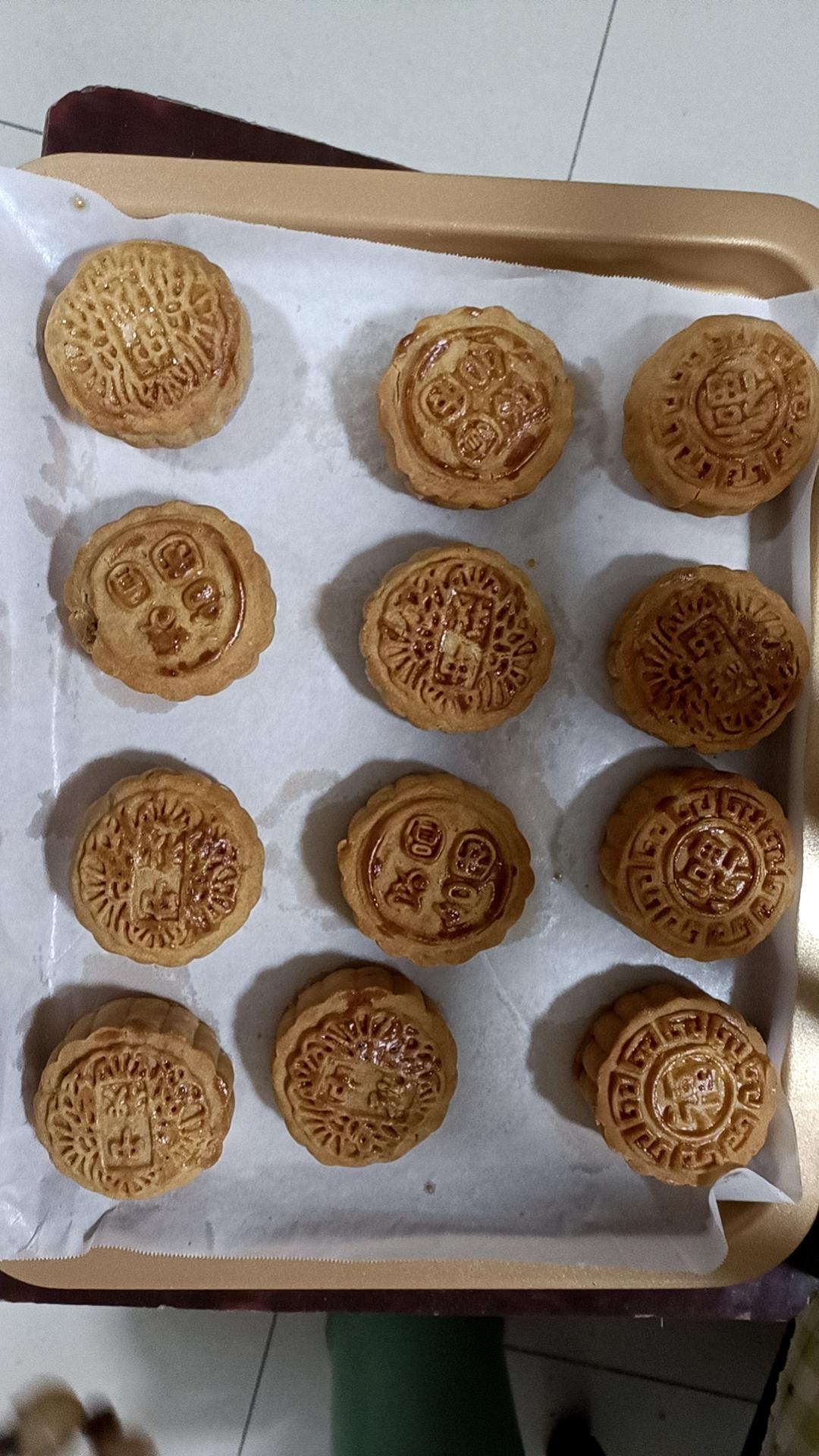 五仁月饼少油少糖，超简单的快手做法