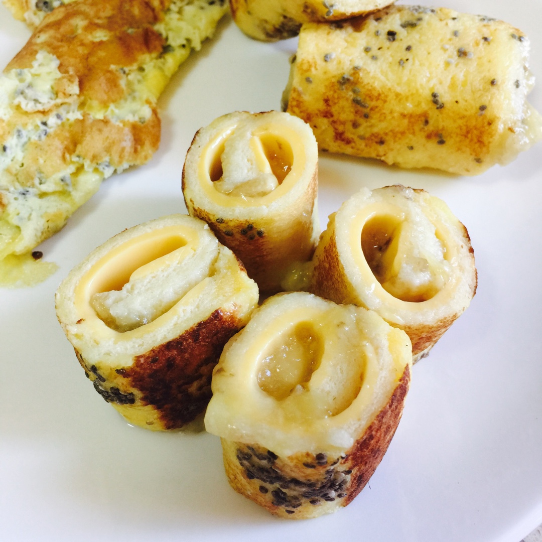 【原麦早餐】黄金线吐司：吐司香蕉卷+谷物水果杯