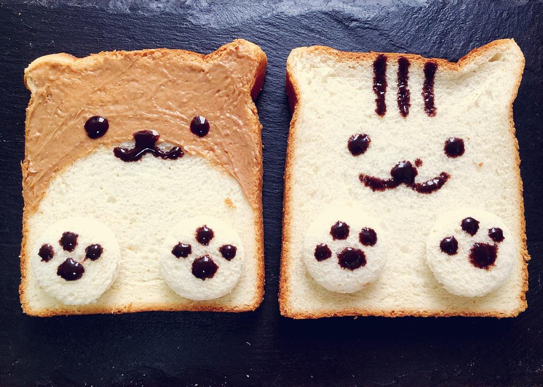 康小嘴儿做的可爱面包片