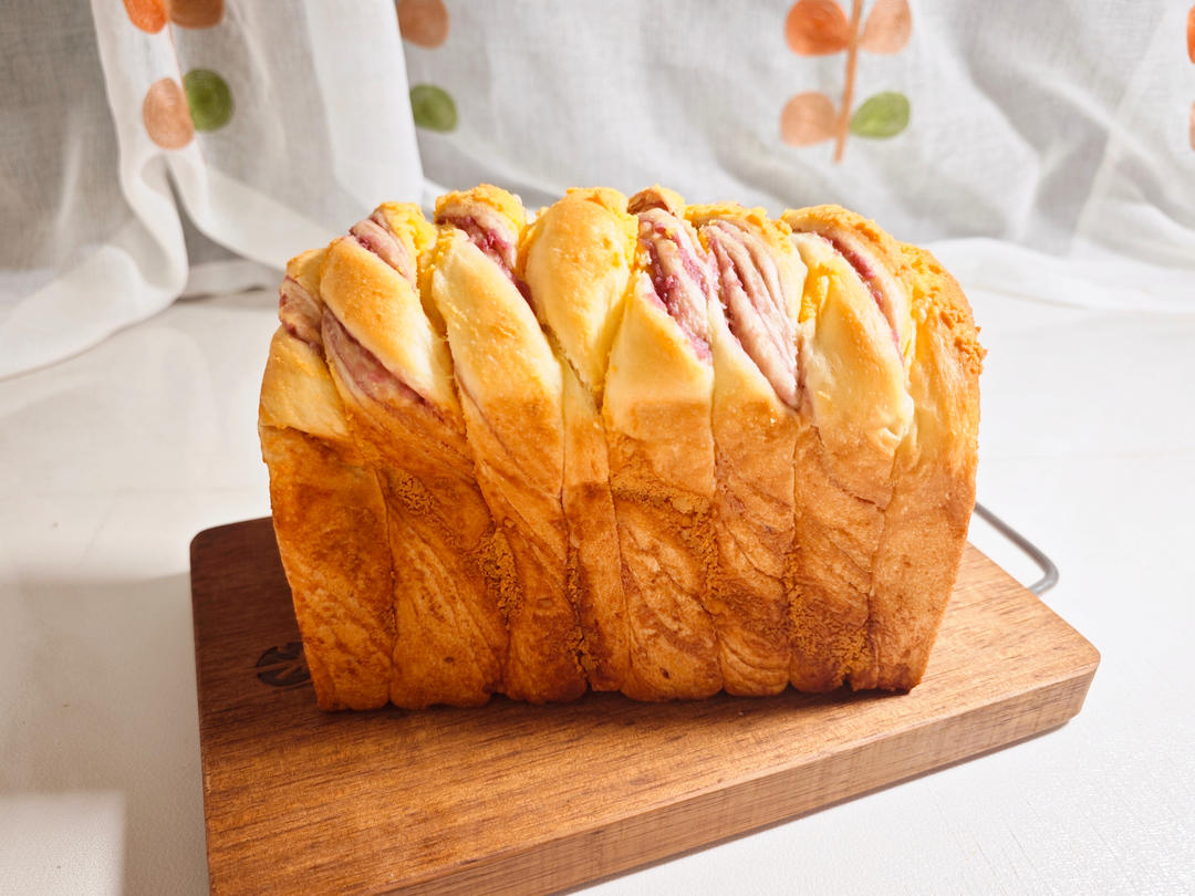 芋泥咸蛋黄吐司｜料多超满足｜神仙搭配