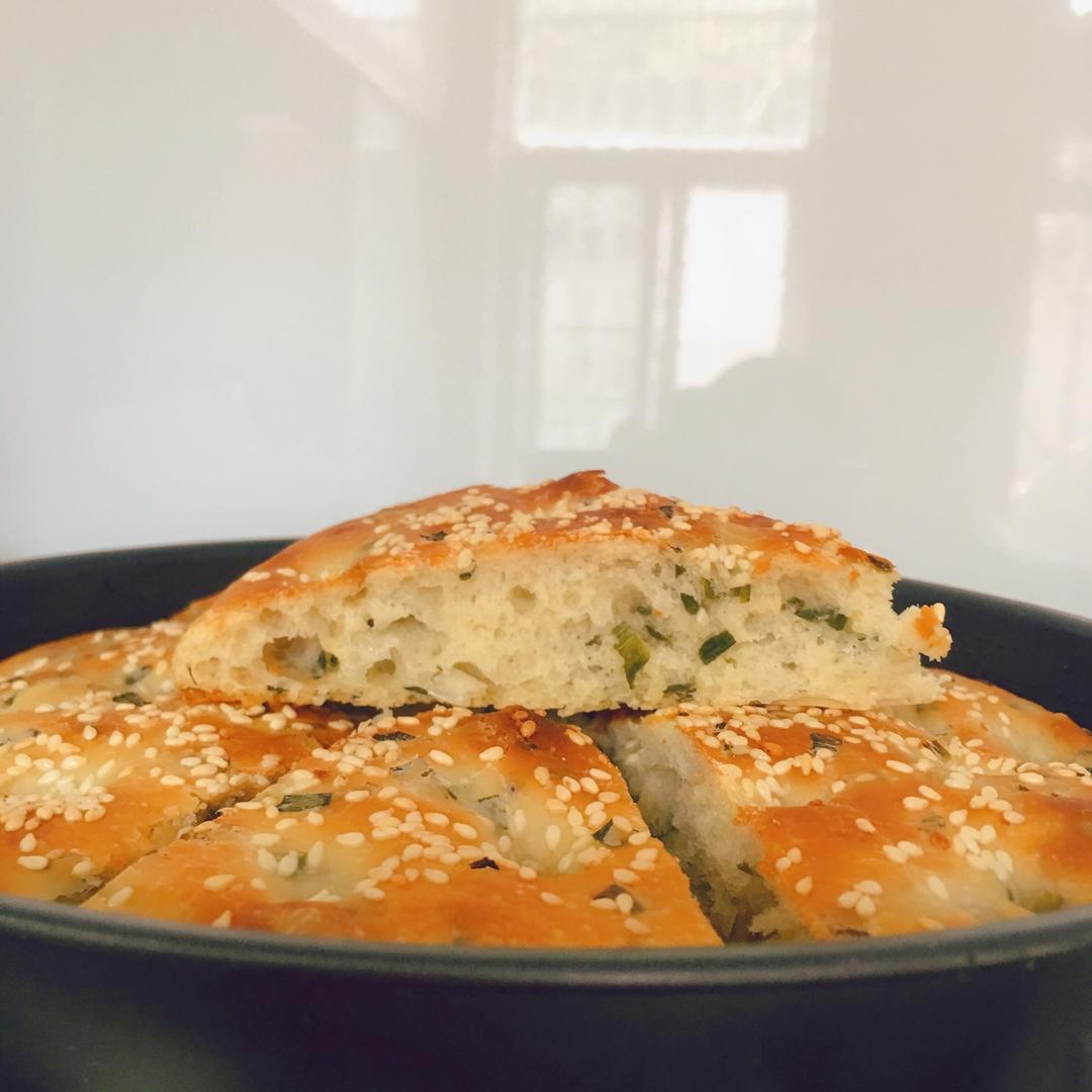 简易发面葱油饼（烤箱版）