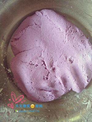 紫薯绿豆饼的做法 步骤4