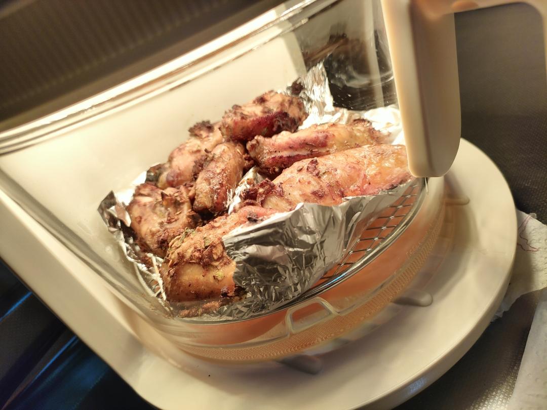 椒盐脆皮烤鸡翅（空气炸锅版）